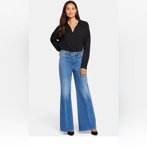 NYDJ Women's Mia High Rise Palooza Wide Leg Jeans New Size 8P